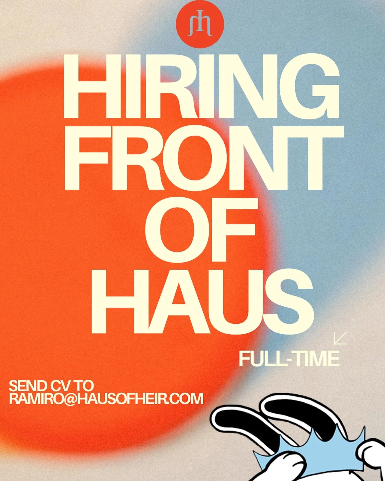 JOIN OUR FRONT OF HAUS :::
 • Full-time •
SEND INQUIRIES TO RAMIRO@HAUSOFHEIR.COM
