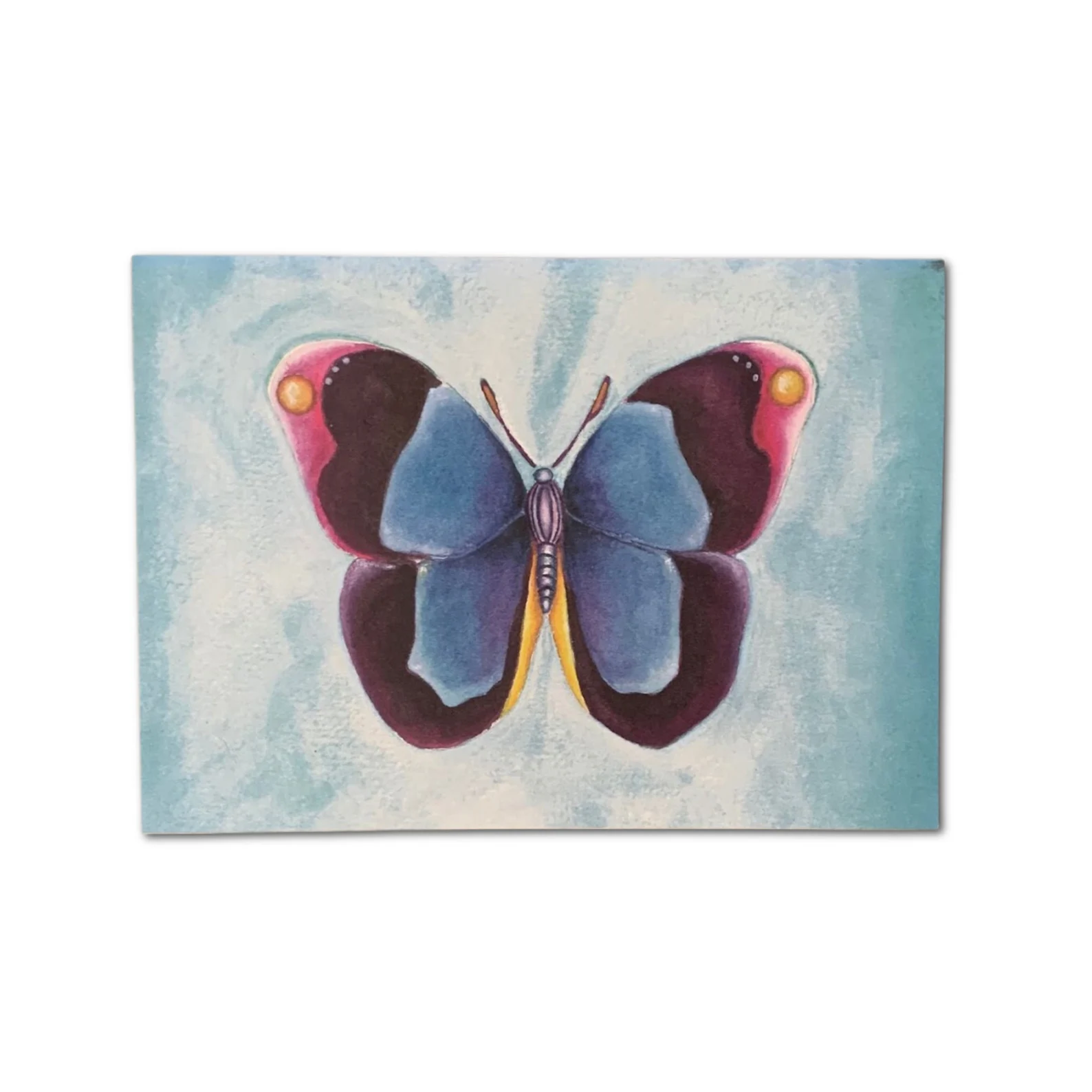 Blue Butterfly Blank Notecard