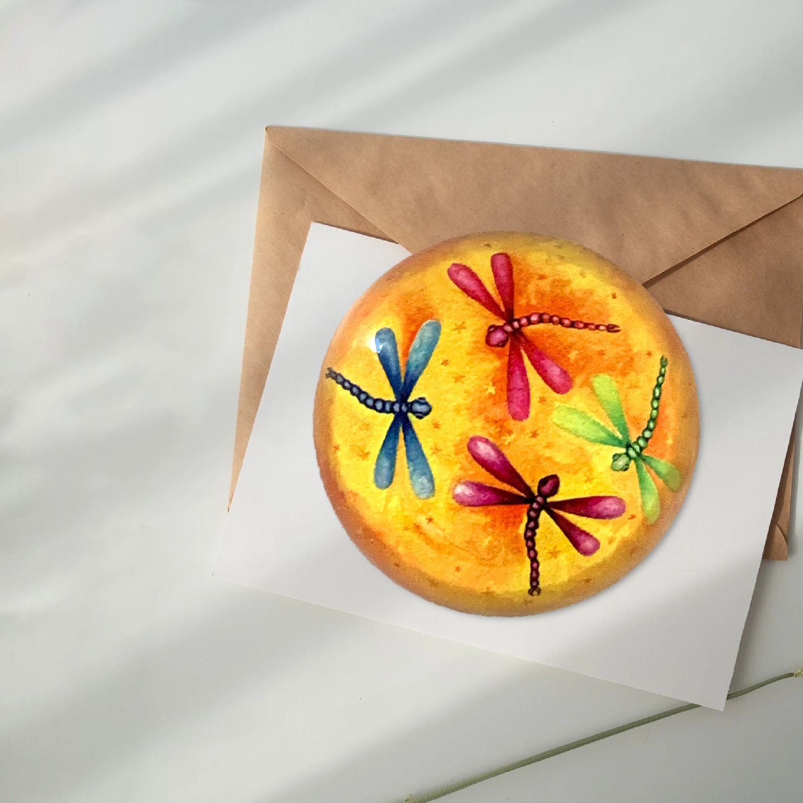 Dragonflies in the Sun Paperweight