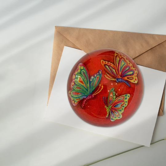 Gathering of Butterflies Paperweight