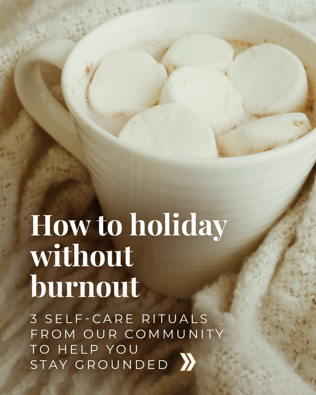 The secret to a less-stress holiday? Rituals that reset you.⁠
⁠
This season can pull you in a hundred directions &mdash; gifting, gatherings, deadlines, family, travel&hellip; it adds up fast.⁠
But here&rsquo;s the good news: staying grounded doesn&r