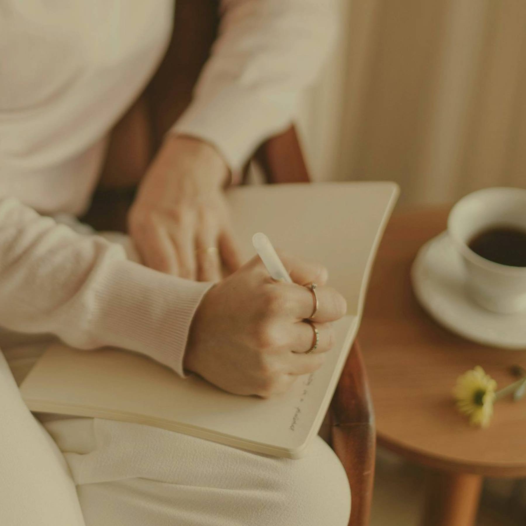 woman journaling