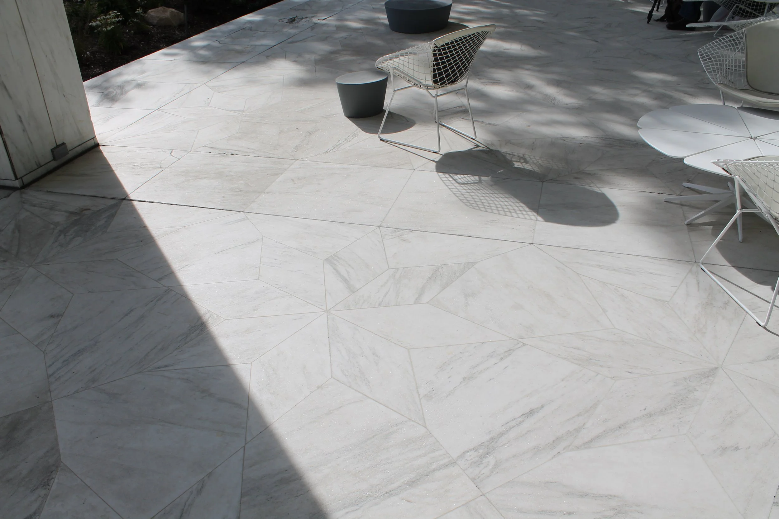 Patio flooring, Fifth Third Building