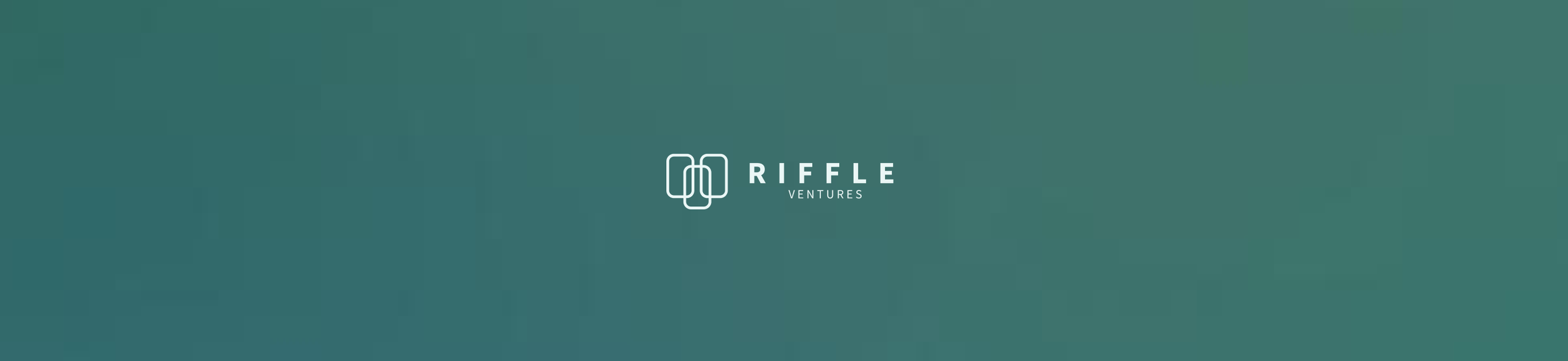 Riffle Ventures logo on a teal background.