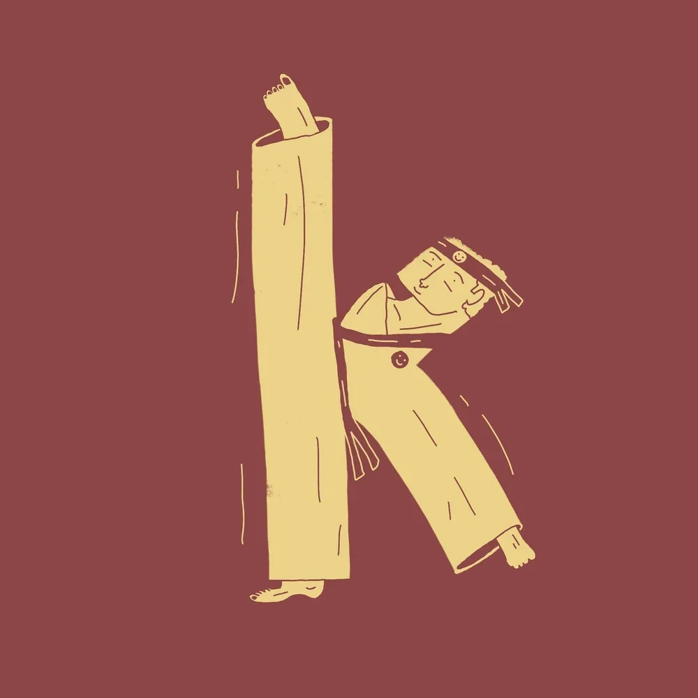 Today Ken Block is very happy! After several months of intense practice, he finally mastered the axe kick and is ready to demonstrate it to the world! Who knows, maybe he could have done it faster had his uniform not been 3 sizes larger than normal. 