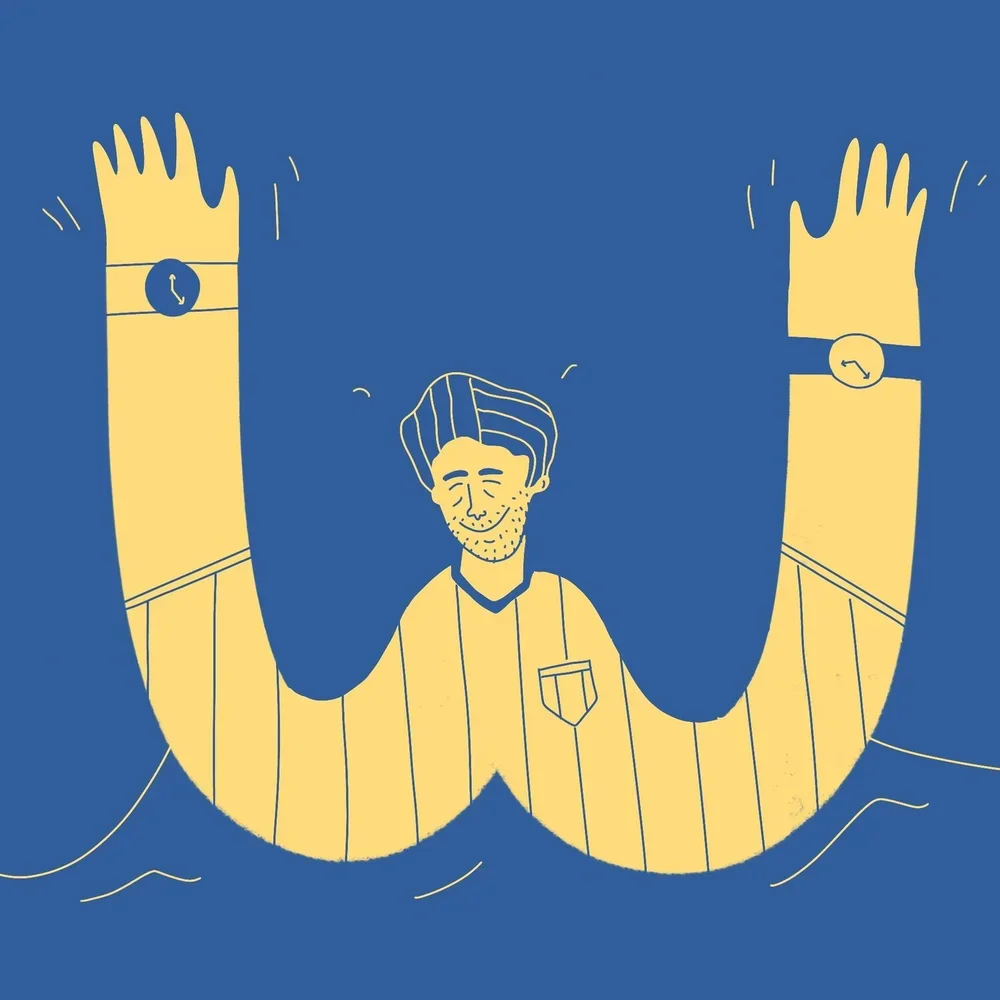 Walter Dip has been missing for a week now. He's got his friends and family worried. But today, something happened. While going about his daily rounds, the coast guard thought he saw something emerge from the water. He looked through his binoculars a