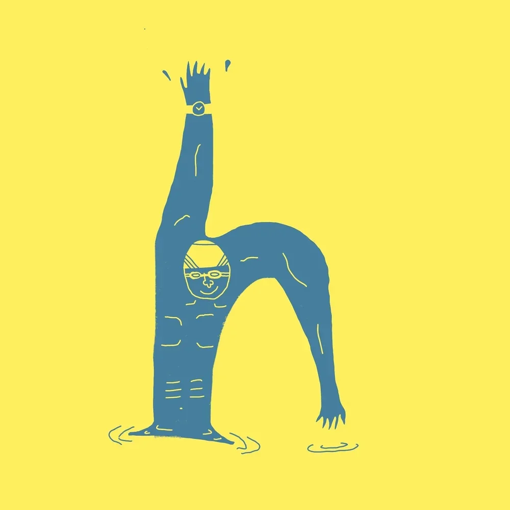 Hello to Harvey Speedo! As a child, he always wanted to be an underwater treasure hunter. His parents enrolled him in swimming classes, where he soon outperformed everyone. Today his coach challenged him to a race, where if he wins, he gets a month o