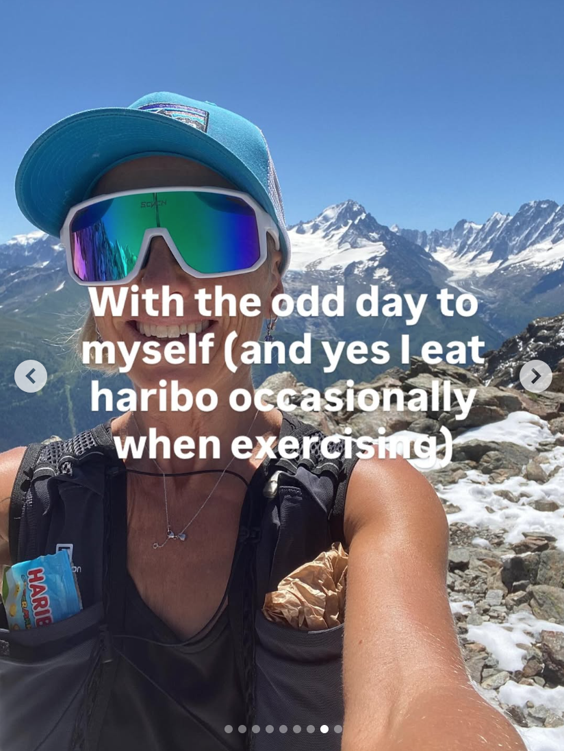 Yes, i do sometimes eat sweets when I'm exercising