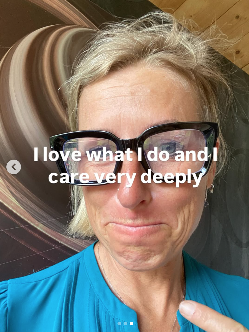 I love my work as a cancer exercise specialist and I care very deeply