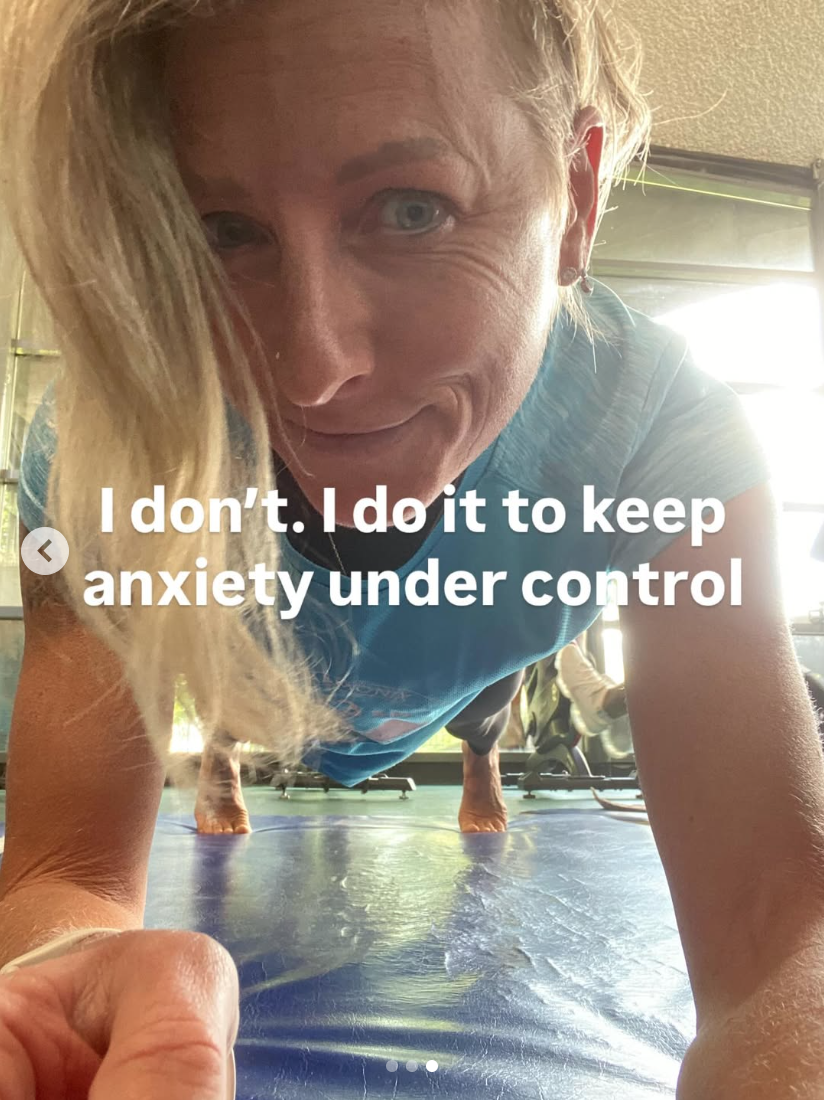 My main reason to exercise is to help prevent anxiety