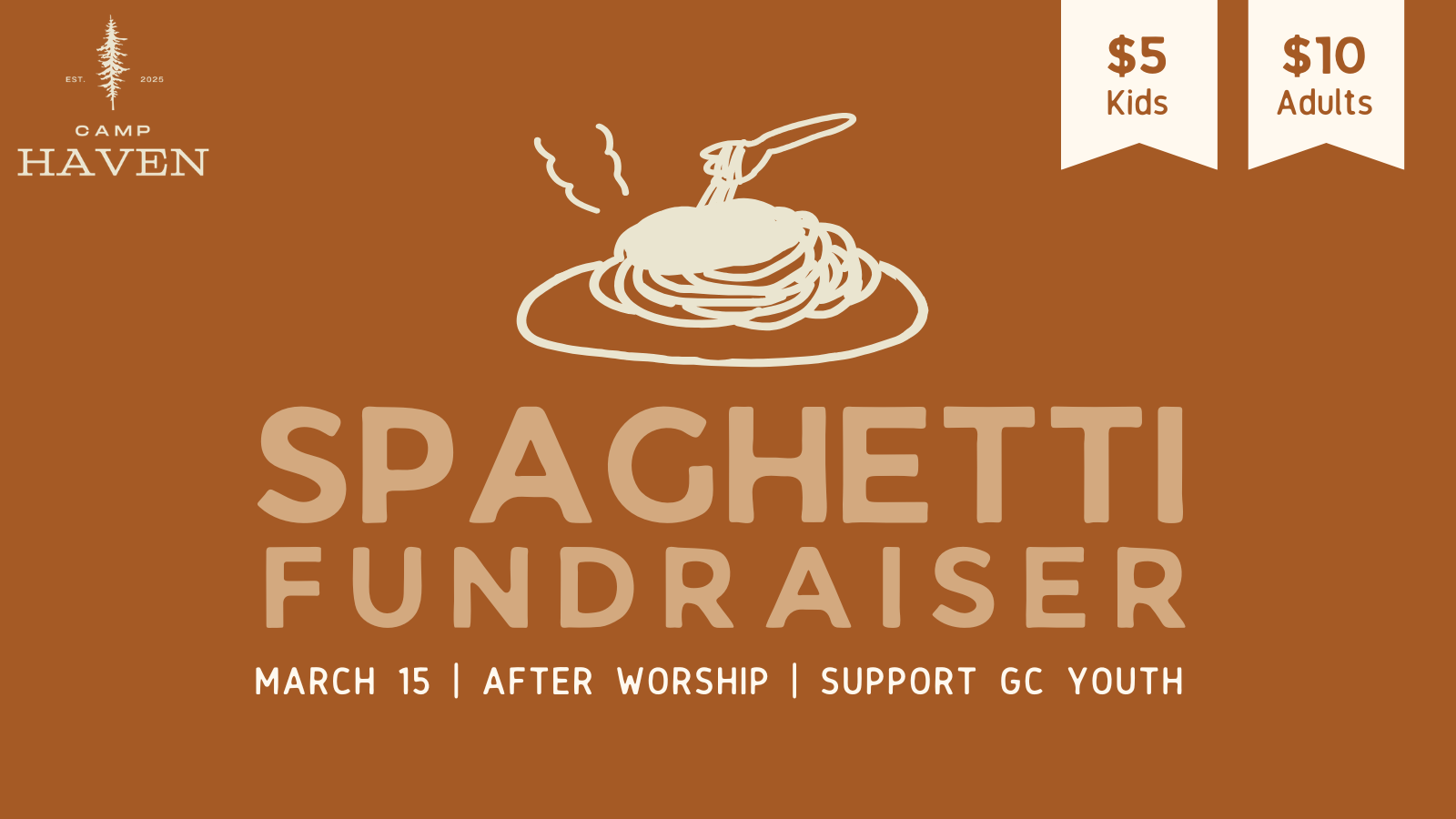 Youth Spaghetti Fundraiser