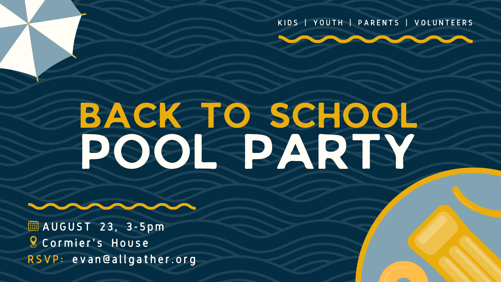 Back to School Pool Party