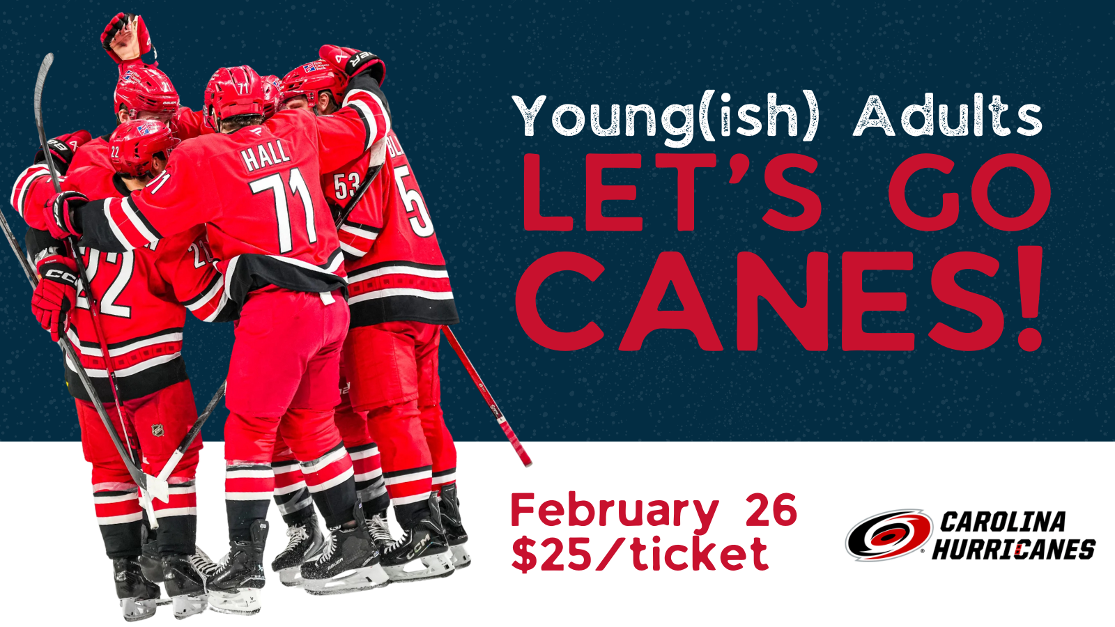 Young(ish) Adults Hurricanes Game