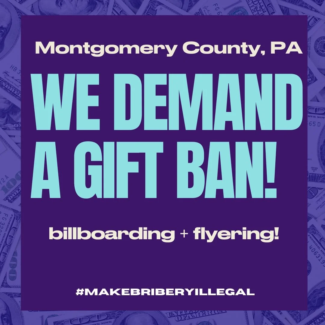 Gift Ban Billboarding and Flyering: Montgomery County