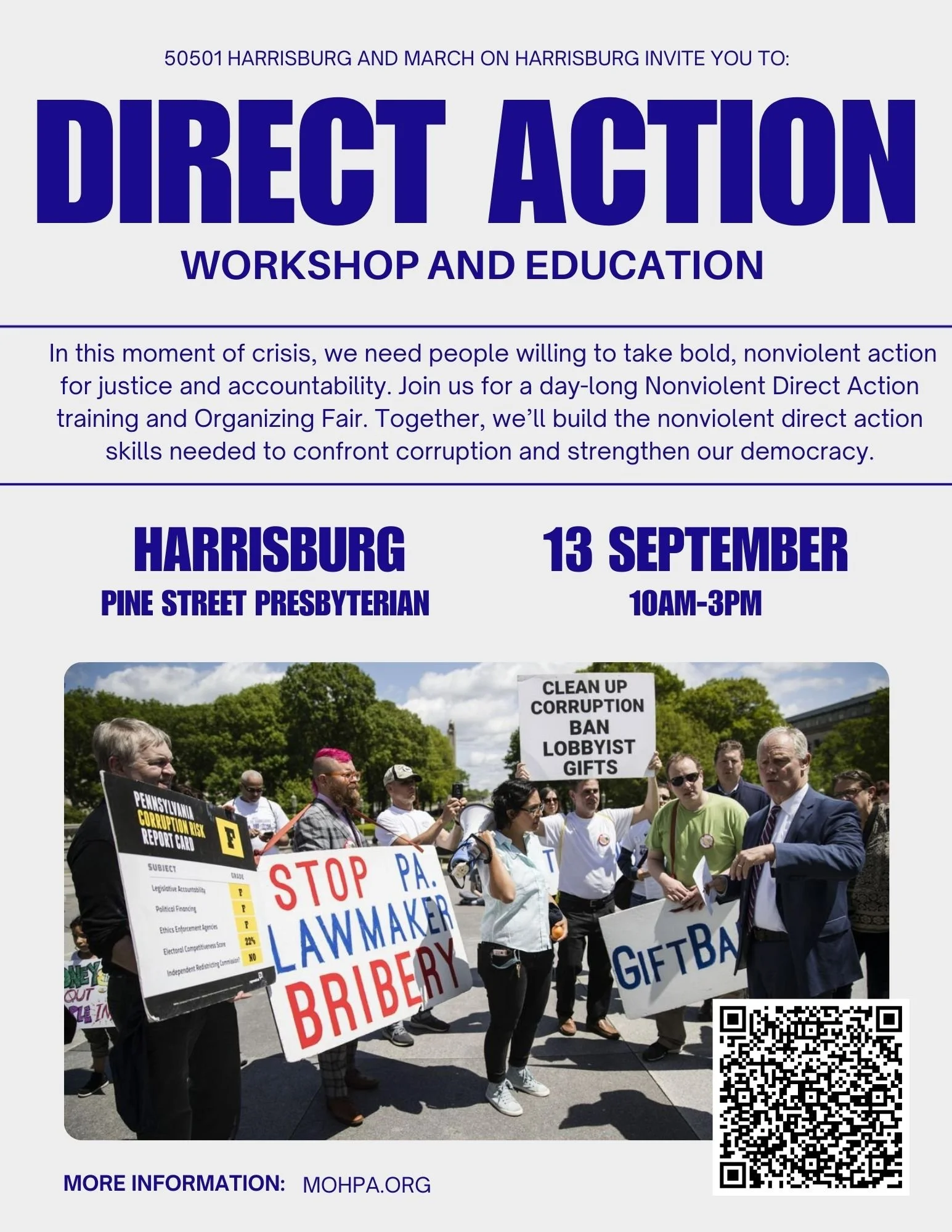 Nonviolent Direct Action Training with 50501 Harrisburg and MarchOnHarrisburg