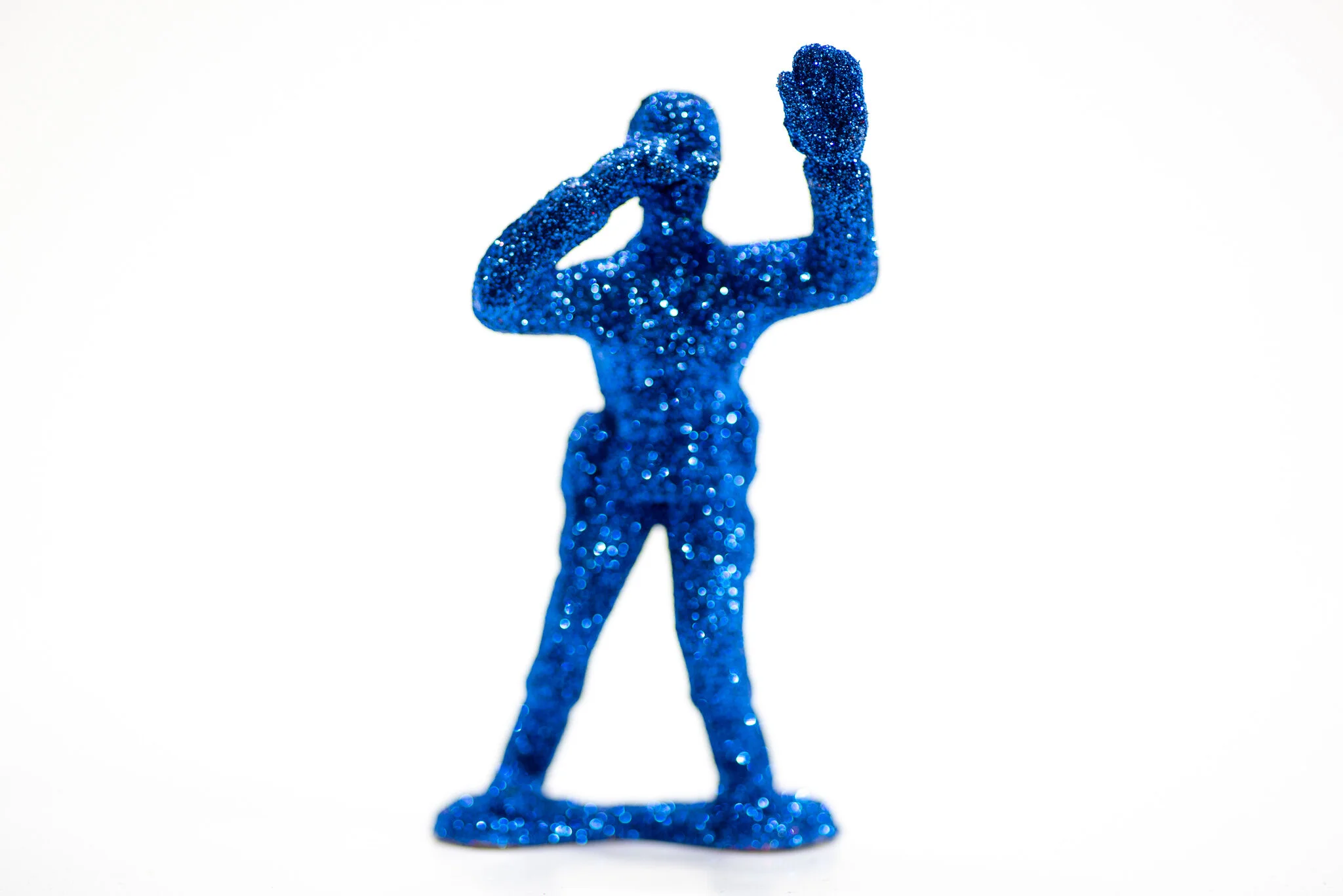 Blue Standing Soldier