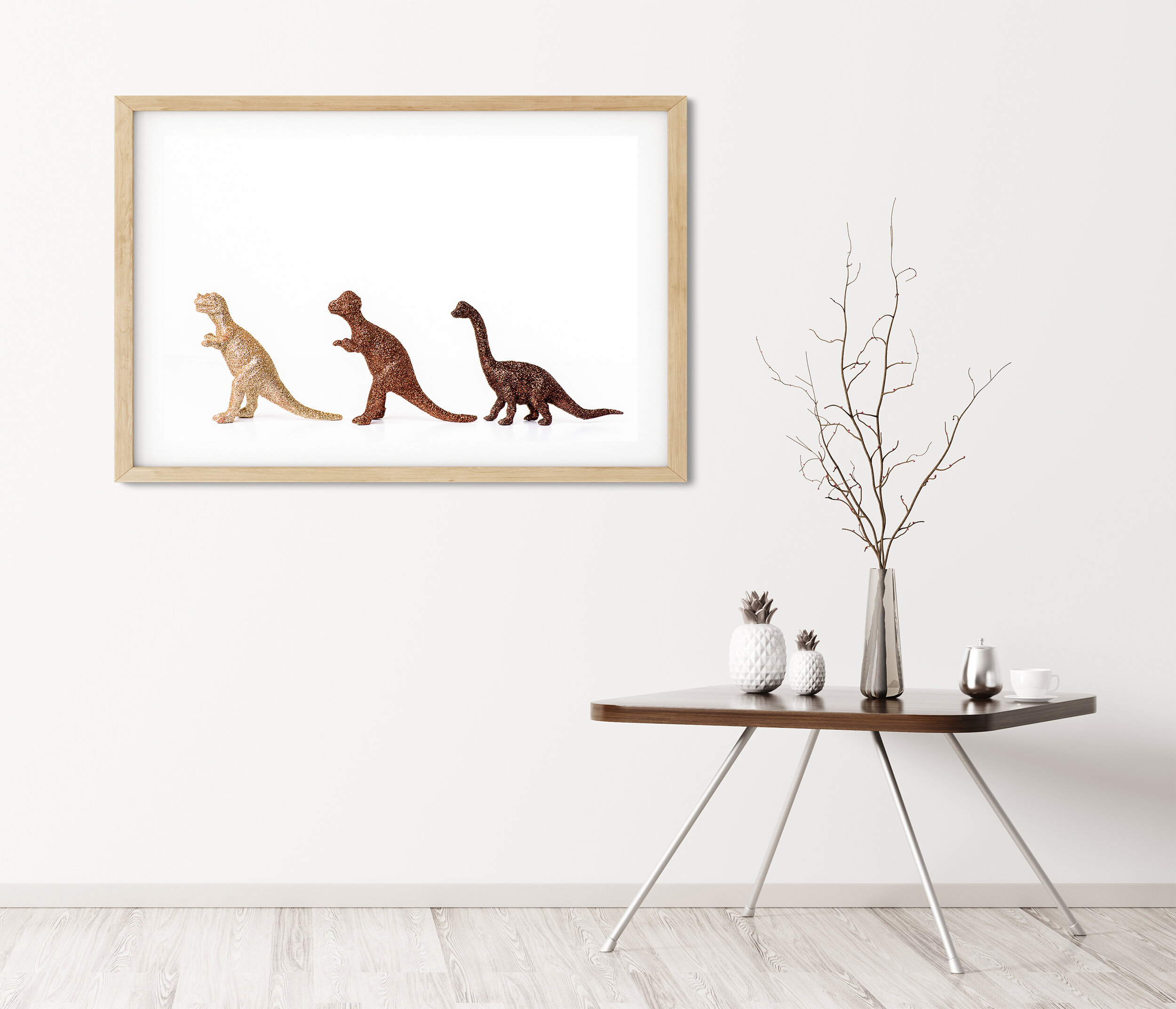 Interior with coffee table 3d rendering