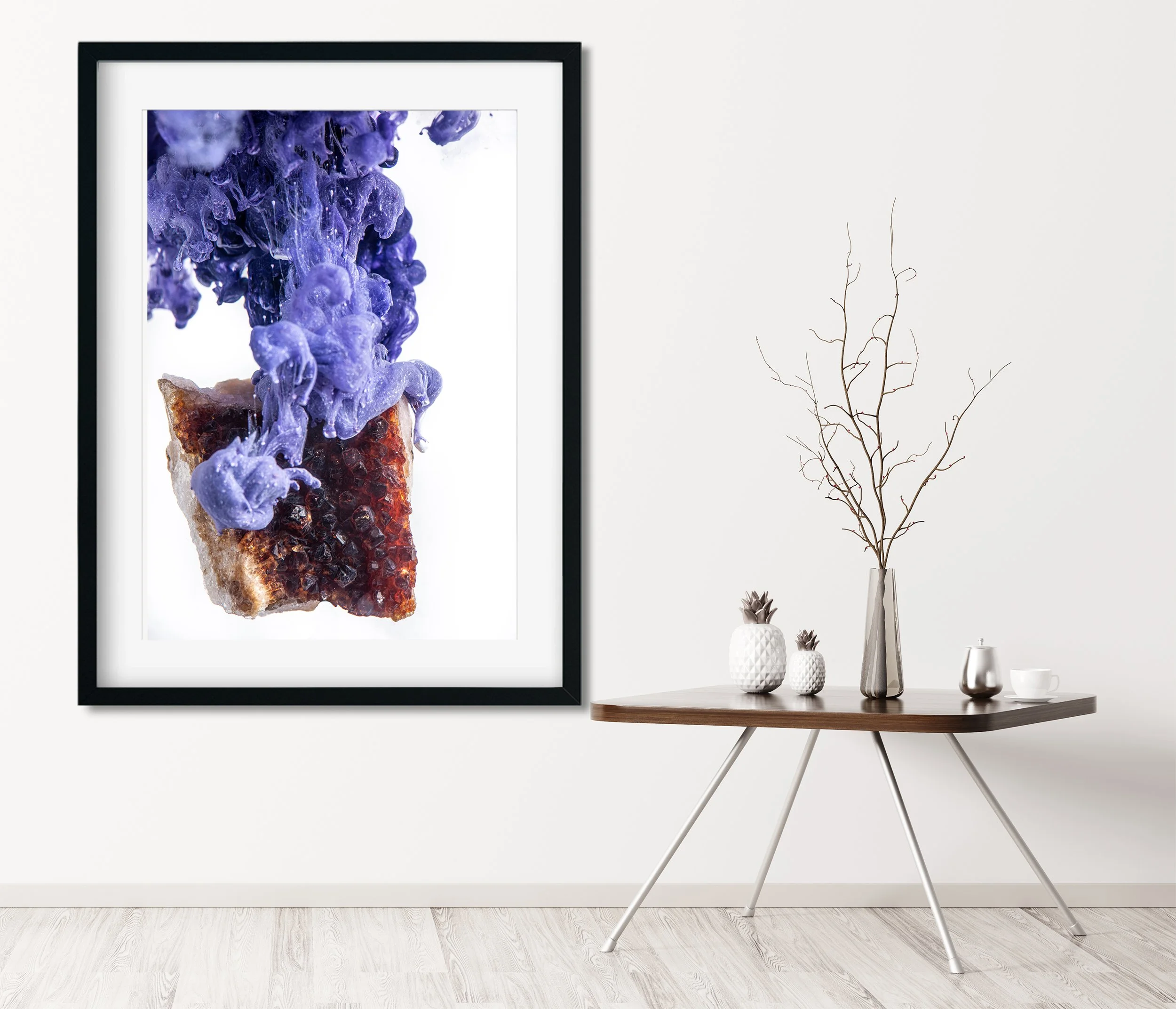 Interior with coffee table 3d rendering