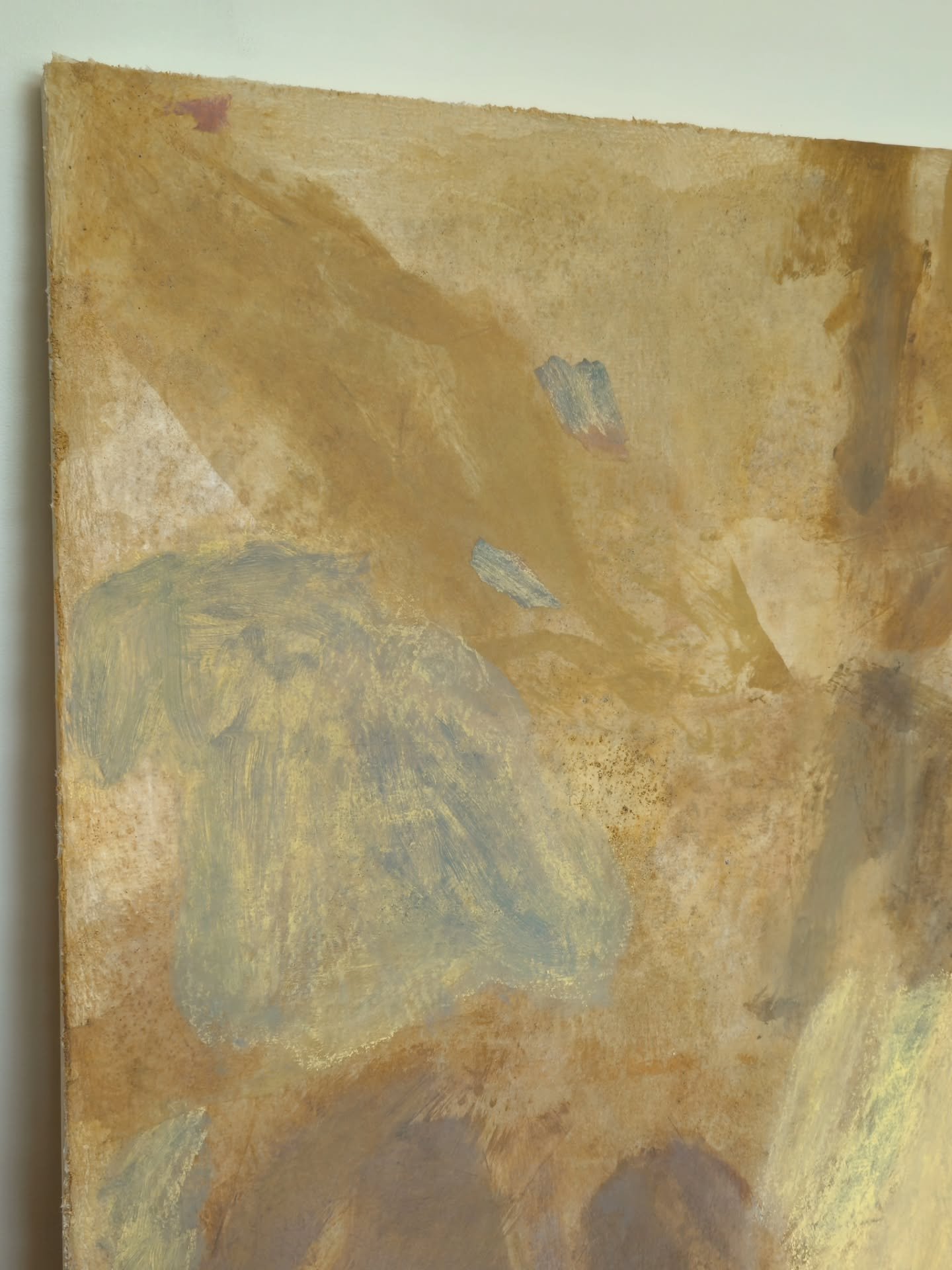 Color palette of my dreamssss. Wip of a 30x40&quot;. This piece is almost done. I'm trying to keep that raw, undone aesthetic I love so much. May step away from it for a few days and look at it with fresh eyes! This painting will be available in my f