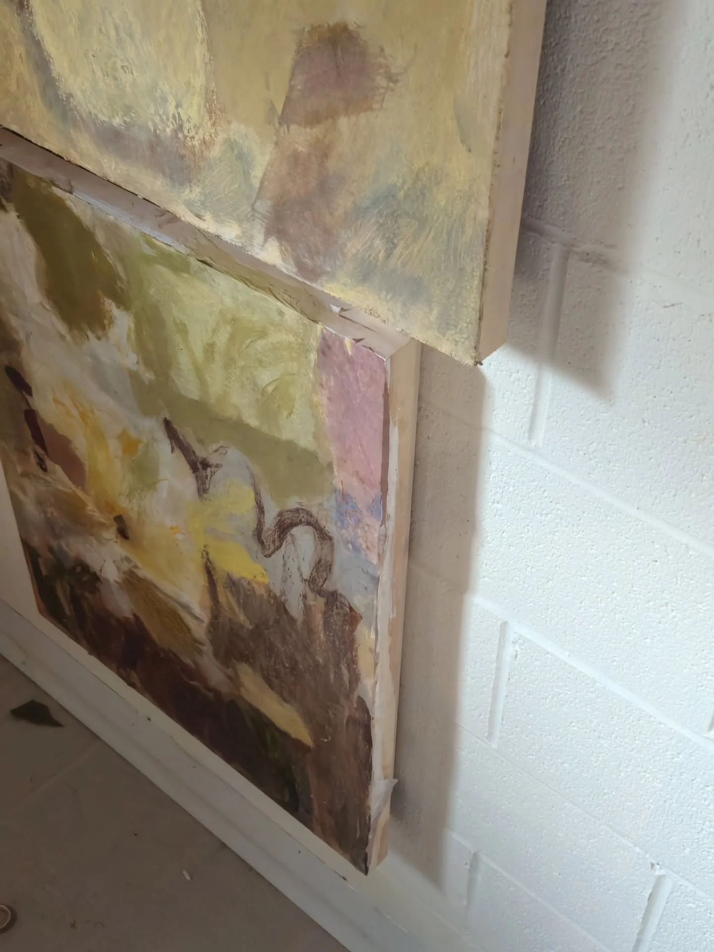 This new body of work feels like a full-circle moment. Looking back at my work since 2019, I was unknowingly leaving myself little breadcrumbs of what was to come. Inspired by loose florals and the rural landscape around me, these paintings hold a li