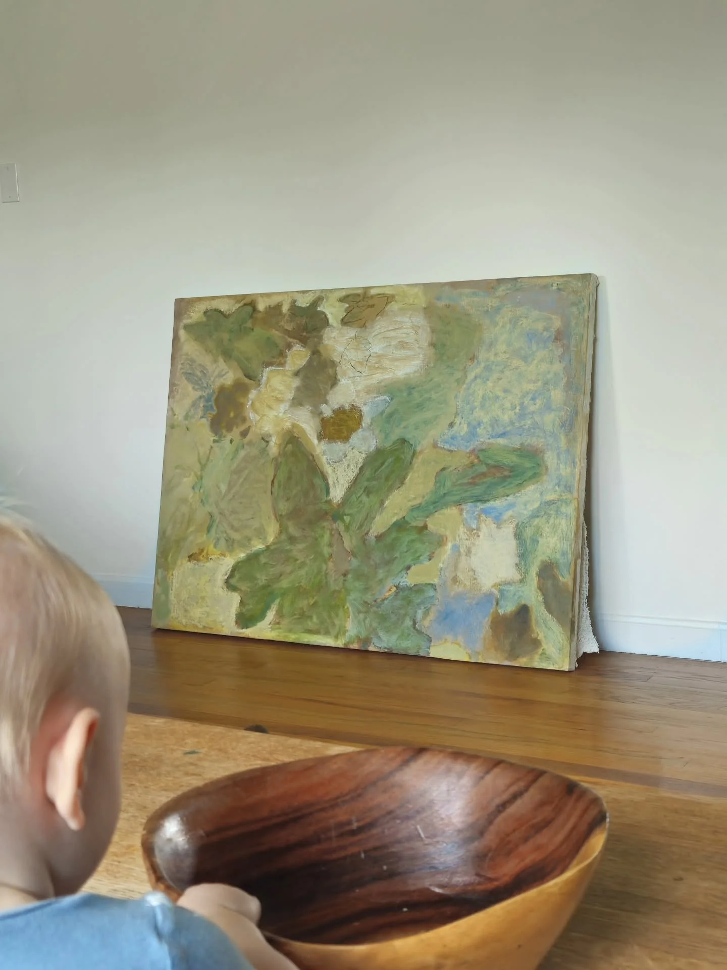 Jacky boy is helping me decide what else this painting needs. I just haddd to do a green painting in this new abstract floral collection. I'll be sharing the name and release date this weekend. If you're on my email list, you already know 😘 My email