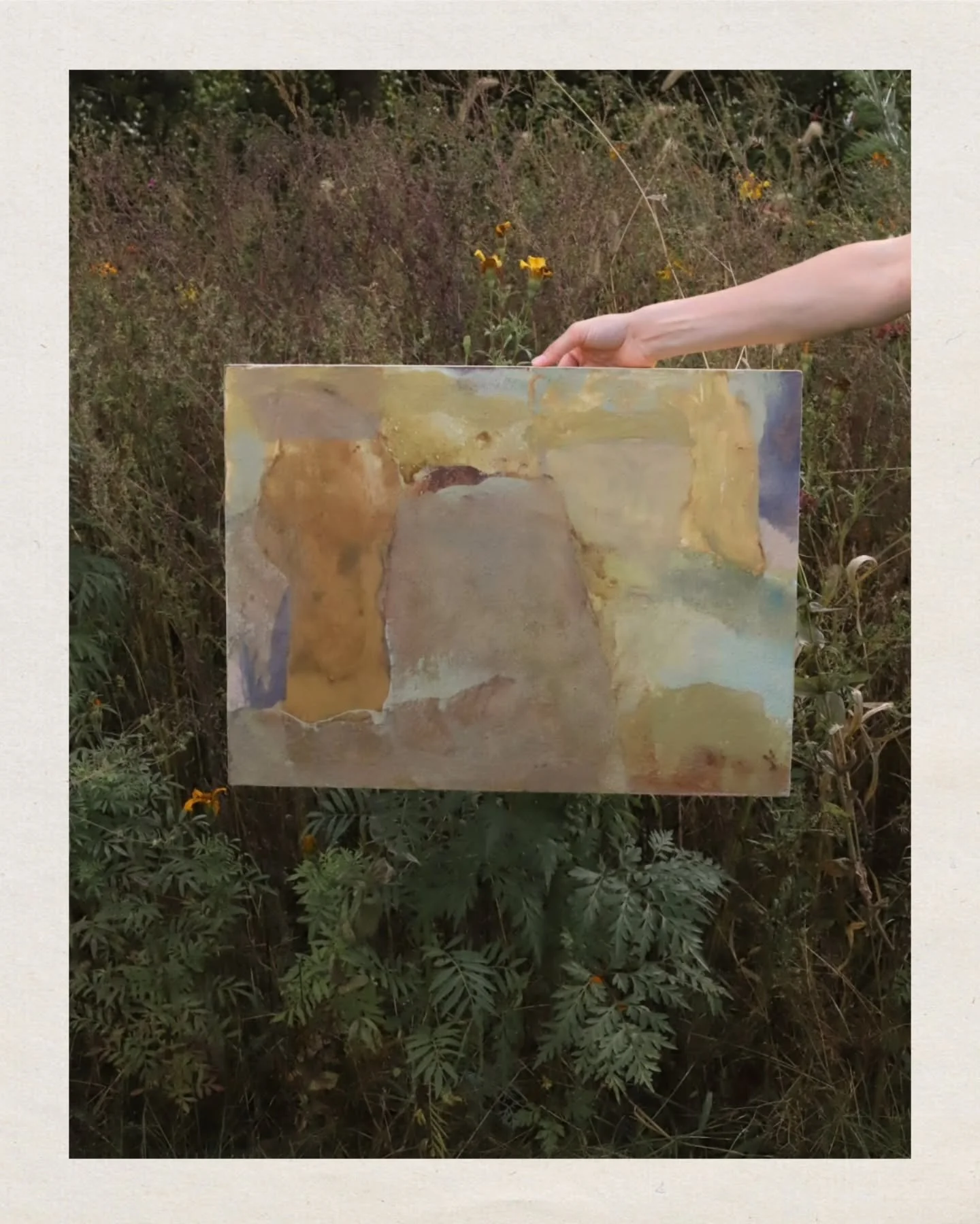 This was the very first painting created for the Wild Blooms collection. It's been living in my studio for months! I created this piece before florals were a thing in my mind, while I was still figuring things out. Figuring out how I wanted this coll