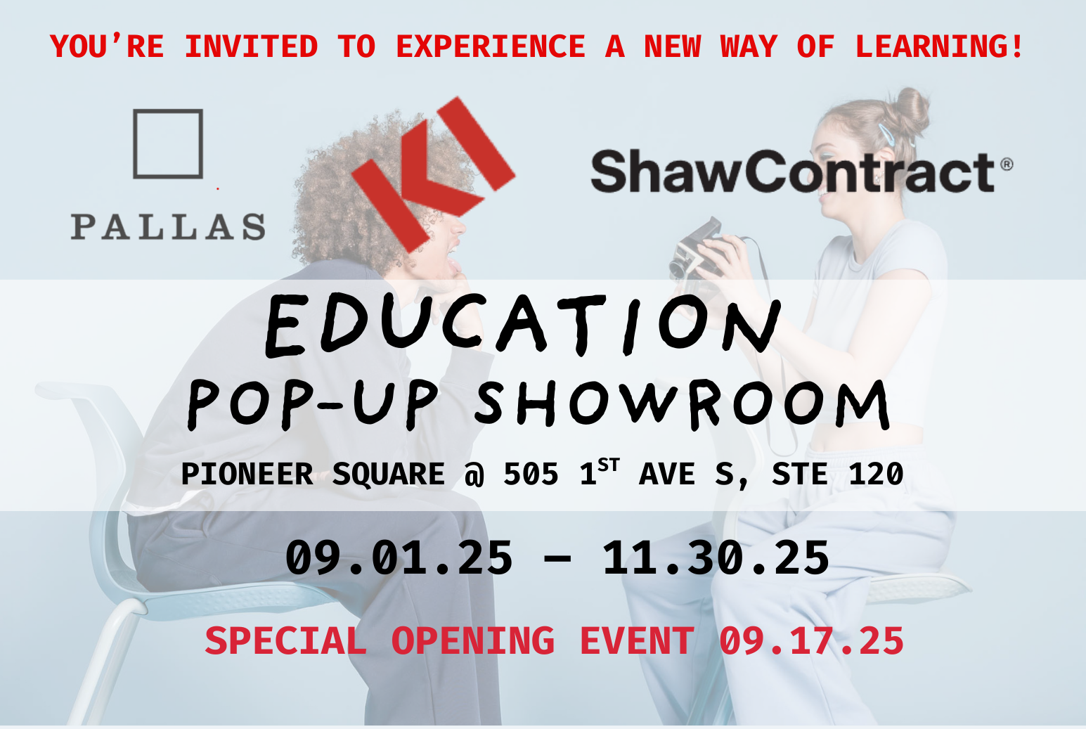KI + Pallas + Shaw Pop up!