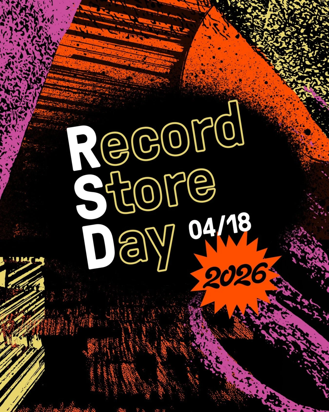 🚨 It&rsquo;s official! 🚨
Record Store Day 2026 is happening Saturday, April 18th!

Mark your calendars and get ready&mdash;expect killer vinyl, exclusive drops, and deals you won&rsquo;t want to miss. We&rsquo;ll be sharing updates as the big day a