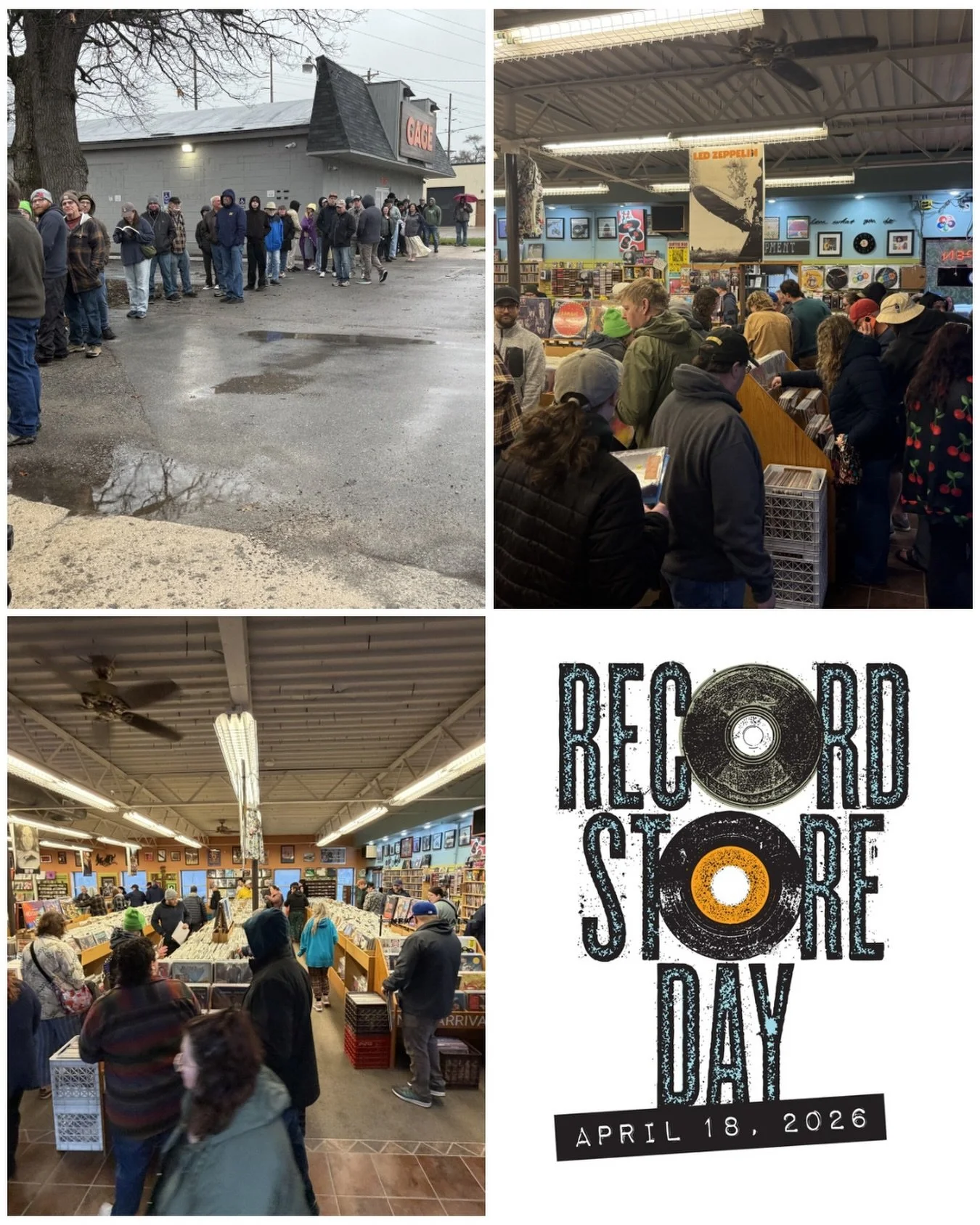 Huge thank you to everyone who came out and supported us today &mdash; you made this another incredible Record Store Day and we truly appreciate it more than you know!

Record Store Day isn&rsquo;t over yet &mdash; we&rsquo;re still rocking until 6! 