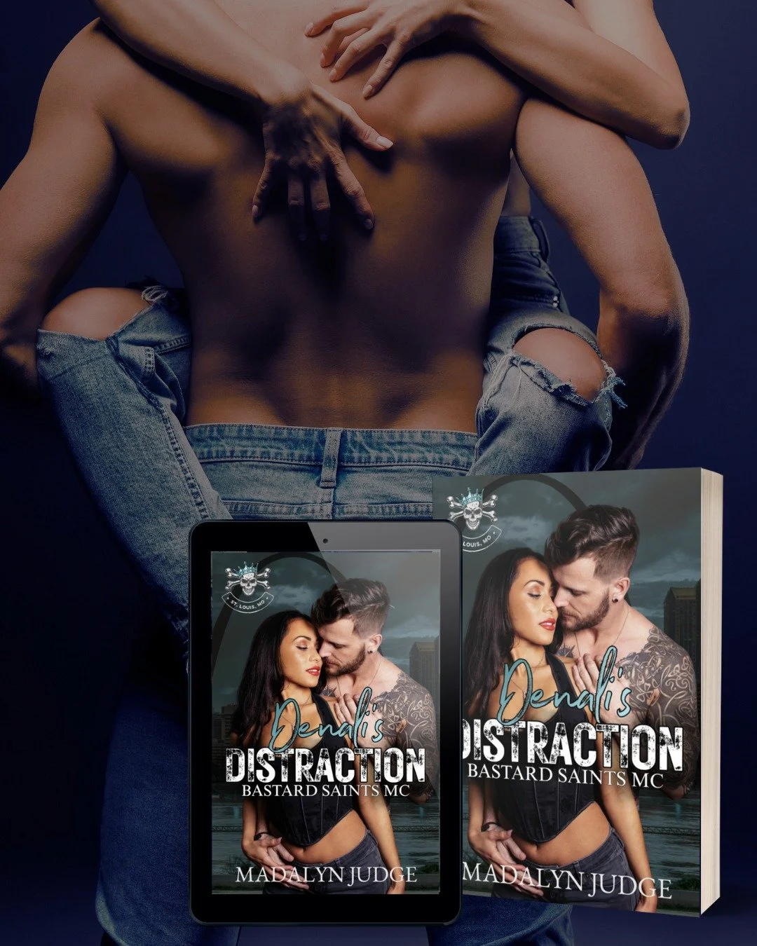 🚨🚨๑ PREORDER NOW ๑🚨🚨
☠️★Denali&rsquo;s Distraction☠️★
Bastard Saints MC: St. Louis, MO Book 4
⬇︎ 𝐆𝐑𝐀𝐁 𝐇𝐄𝐑𝐄 ⬇︎
UBL: https://geni.us/DenalisDistraction

What to expect:
🩵 MC Romance
🩵 One Night Stand 
🩵 Age Gap
🩵 Possessive/Dominant Bik
