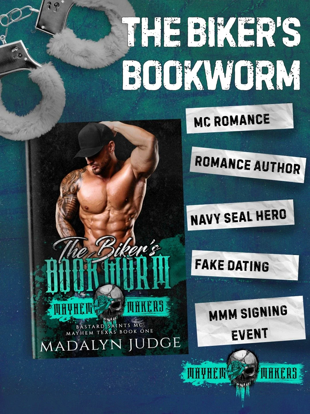 🩵🩶 The Biker&rsquo;s Bookworm 🩵🩶
☠️★ MAYHEM MAKERS
☠️★ Bastard Saints MC: Mayhem, Texas Book 1
★Cover Designer: Clarise Tan
★Photographer: Paul Henry Serres - Cover Pictures
⬇︎ 𝐆𝐑𝐀𝐁 𝐇𝐄𝐑𝐄 ⬇︎
UBL: https://f.mtr.cool/iyo7opj4zn 
What 