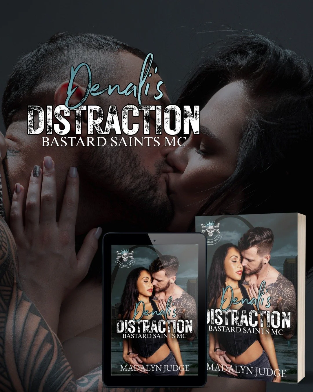 ☠️★Denali&rsquo;s Distraction☠️★
Bastard Saints MC: St. Louis, MO Book 4
Live Release Coming Soon
☠️★ 𝐁𝐋𝐔𝐑𝐁 ☠️★
✨ Mercy ✨
One scorching night with a stranger was supposed to be my rebellion. My freedom from a marriage that bled me dry. The 