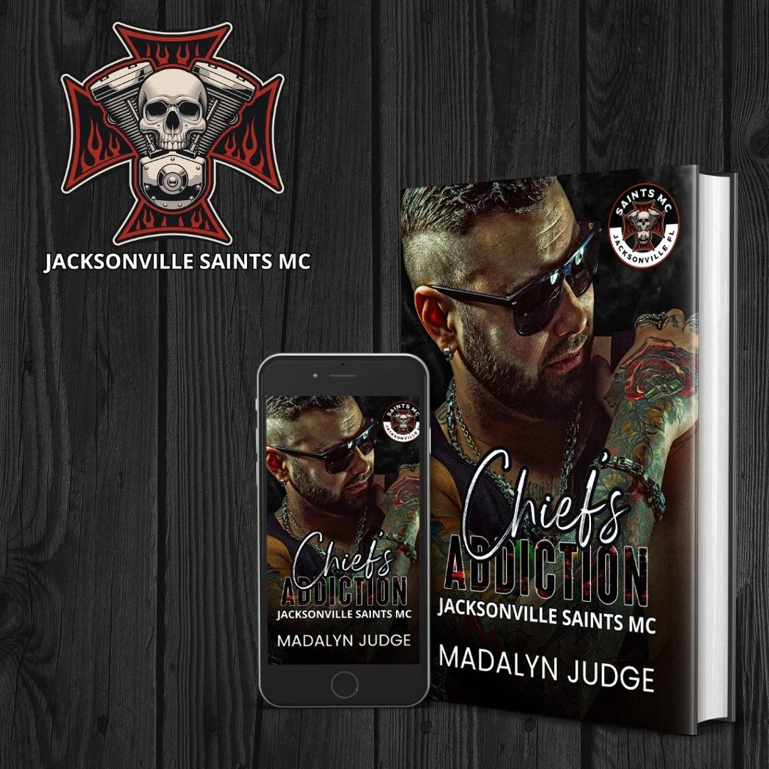 ☠️★ Chief&rsquo;s Addiction ☠️★
  Saints MC - Jacksonville, FL Book 2
⬇︎ 𝐆𝐑𝐀𝐁 𝐇𝐄𝐑𝐄 ⬇︎
UBL: https://mybook.to/ChiefsAddiction 
What to expect:
✔︎ Motorcycle Club Romance
✔︎ Second Chance Romance 
✔︎ Suspense &amp; Spice
✔︎ He&rsquo;s t