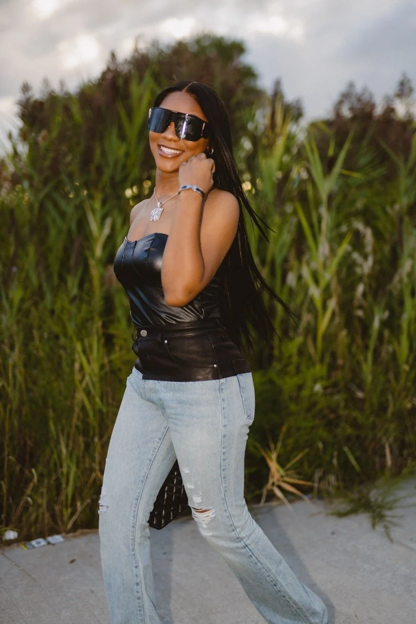 Kaniya J dressed for a night out in Detroit