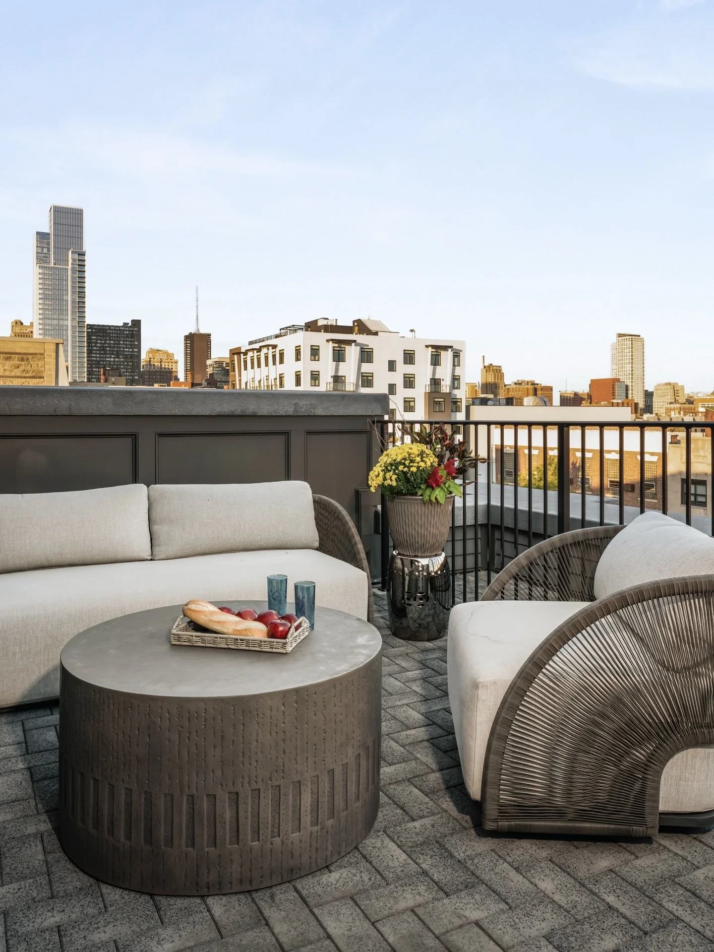 Effortless outdoor living starts with the right mix: deep cushions, airy spacing, and a statement table at the center. This patio is designed for quiet sunbathing or casual afternoon bites.🌿

#lornagrossinteriordesign #outdoordesigns #springinterior