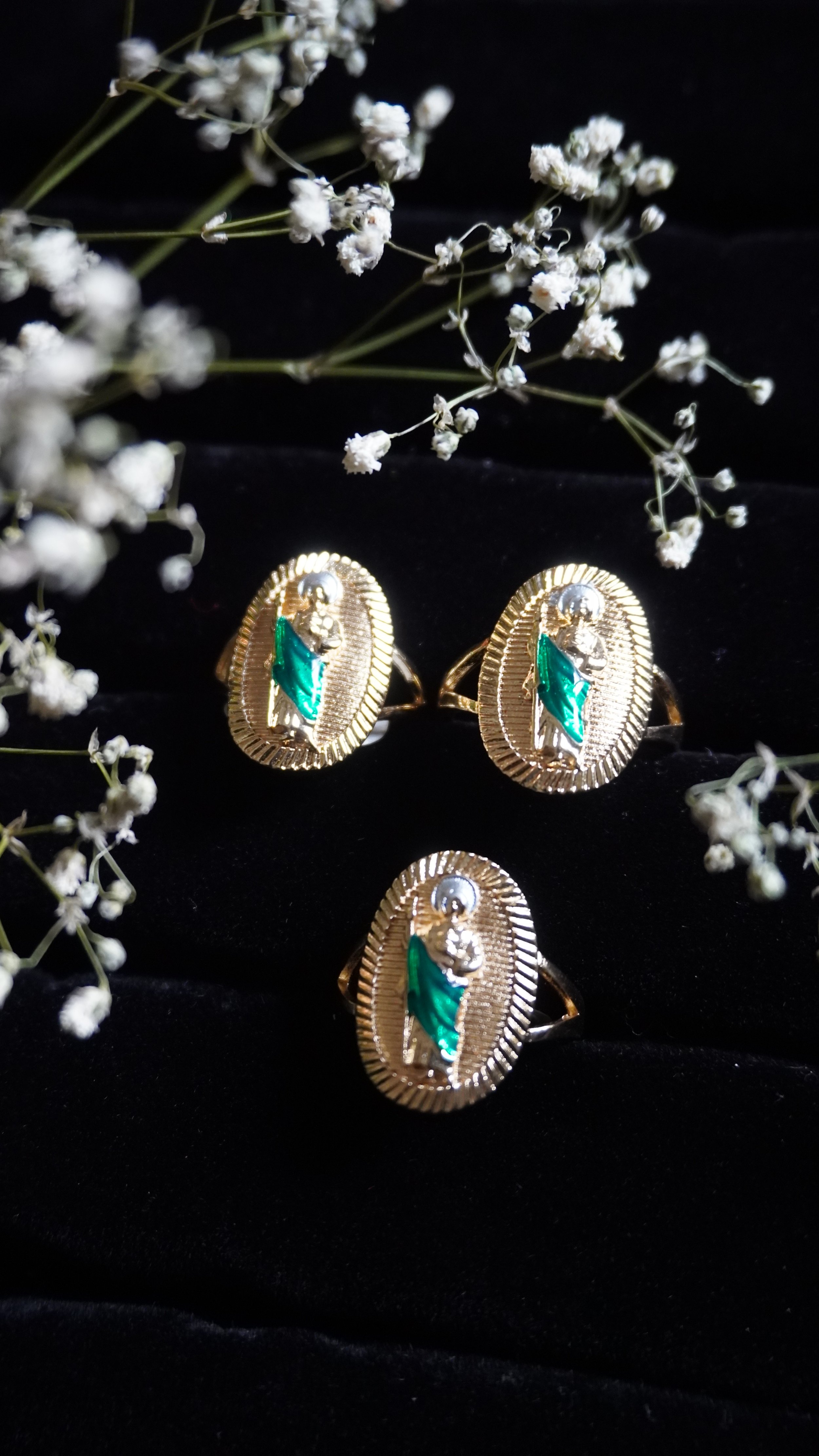 San Judas Etched Ring