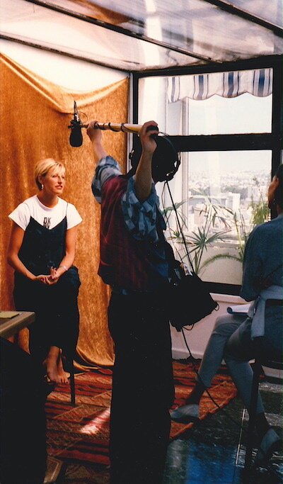 1998 // à Casablanca, interview sur la mode marocaine pour "the ticket" nbc