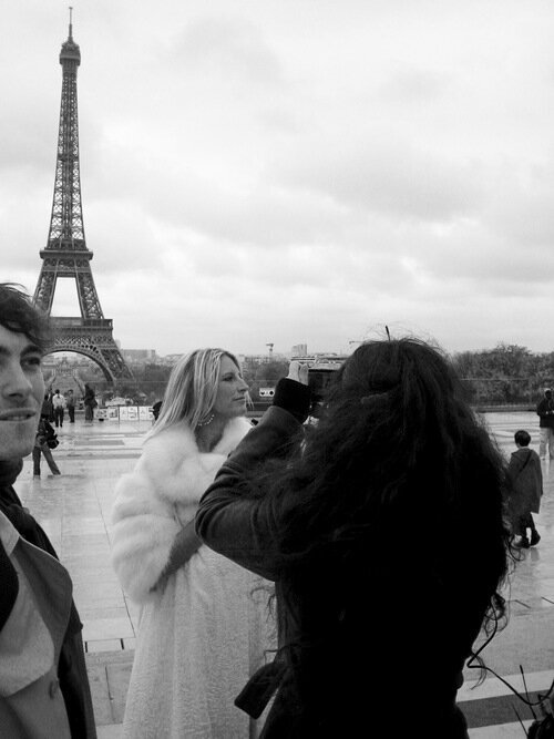 2007 // à Paris pour le tournage de "Johnny Saucisson" avec le réalisateur Fabien Constant et Valérie Flores