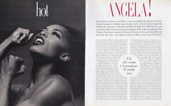 1993 // à milan direction artistique et conception graphique pour "vogue italia" // photos de michel comte