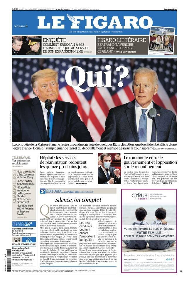 2020-11-05 // LE FIGARO