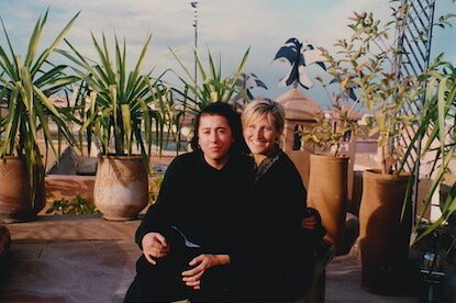 1996 // à marrakech au riad sozzani avec sara maino 