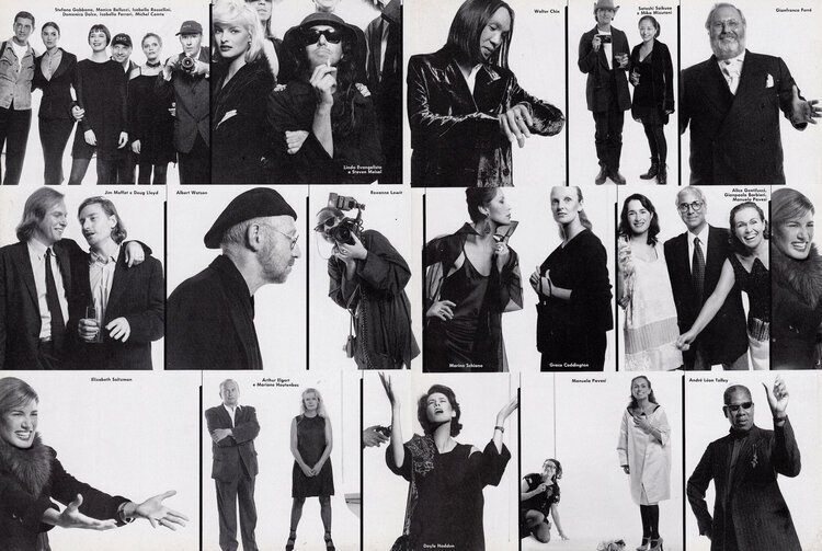 1994 // à milan direction artistique et conception graphique pour "vogue italia" // photos de michel comte