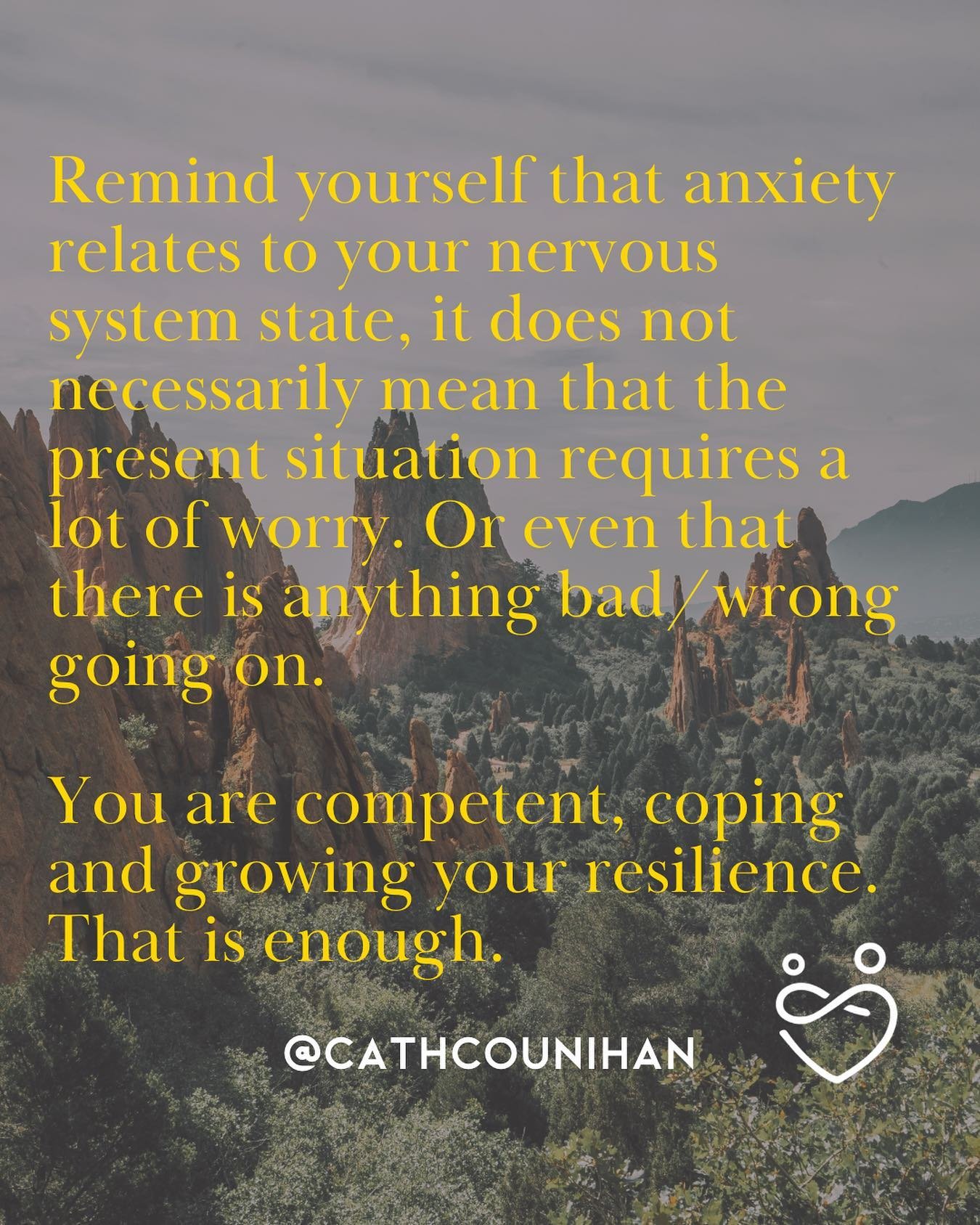 Experiencing anxiety relates to how our nervous system was patterned in our early lives. 

When we did not get our emotional needs adequately tended to in childhood anxiety is an almost inevitable consequence.

It is NOT a deficit or something to be 