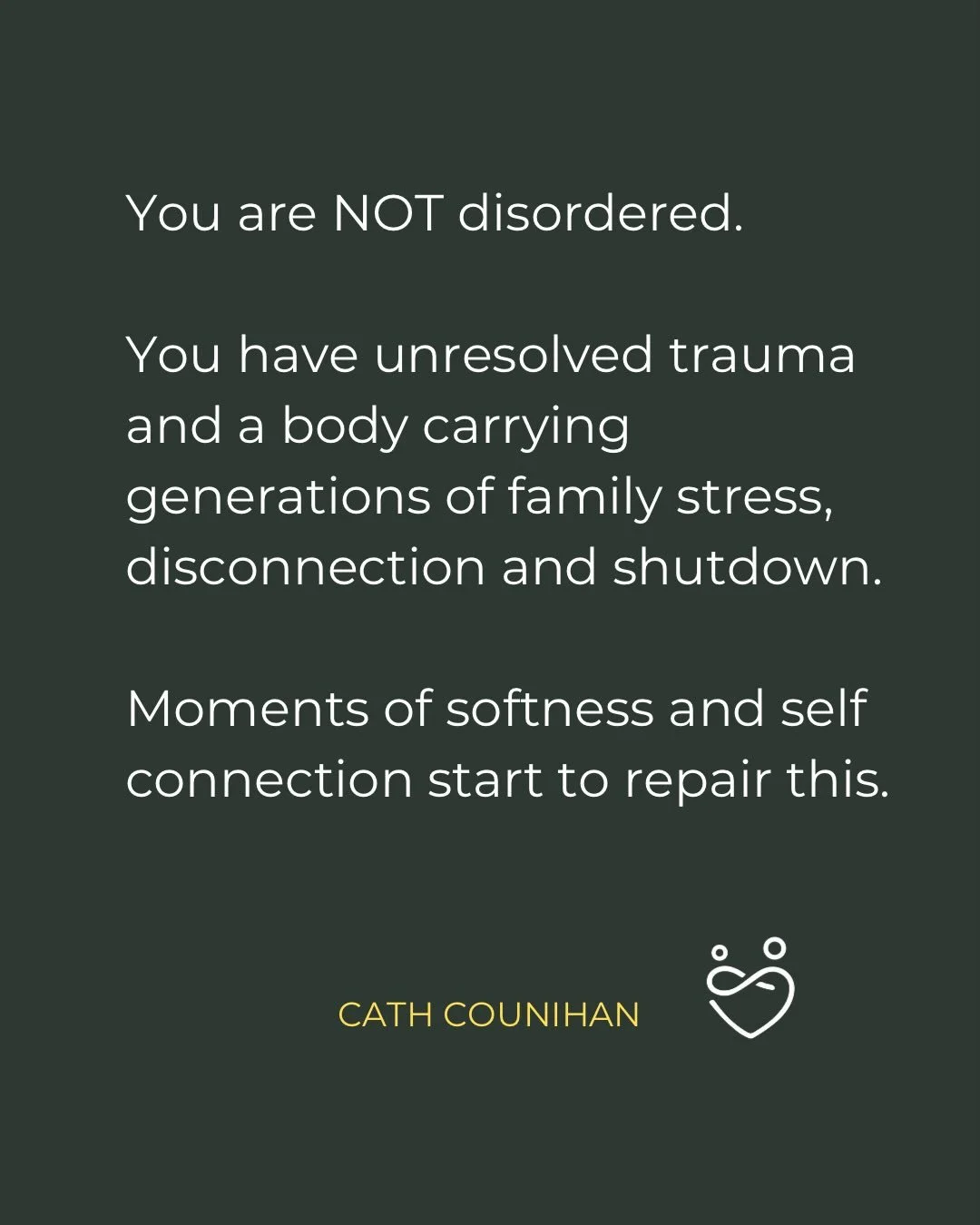 Each time we soothe and validate ourselves, our experience and our responses we deepen our own self connection, it is a form of brain training.

Instead of letting shame and our over active amygdala spin us out into an anxious, self critical state we