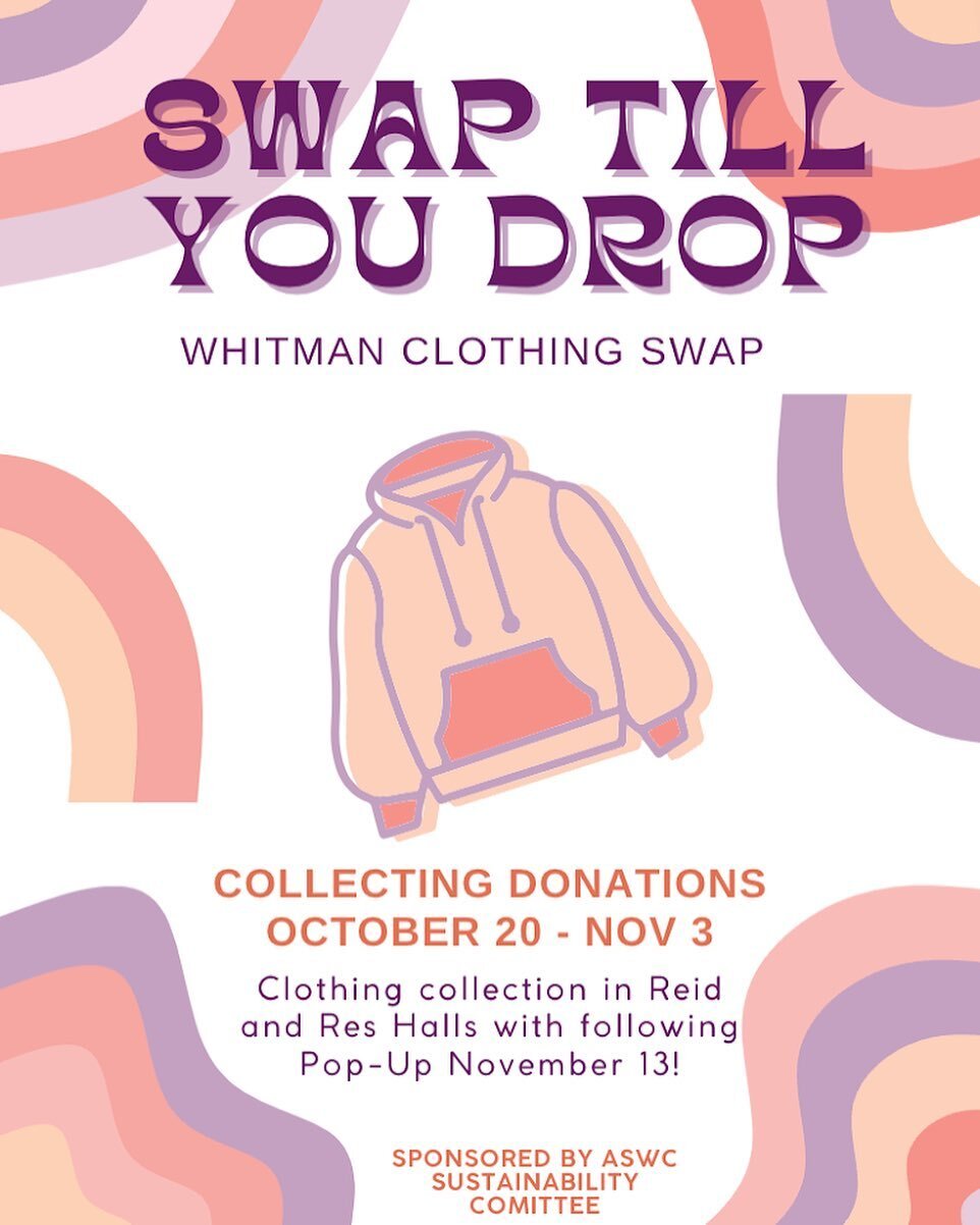 Starting tomorrow, you can donate your clothes for the upcoming clothing swap on November 13th! 👚