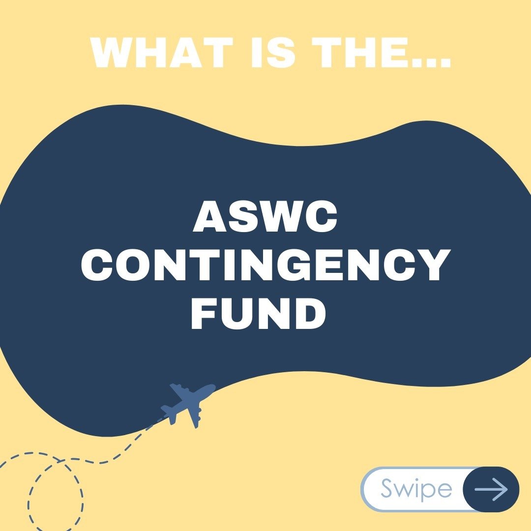 ASWC Contingency Fund Applications are now open!! 
You can find the application on our website (goaswc.org) or on the Presence website.