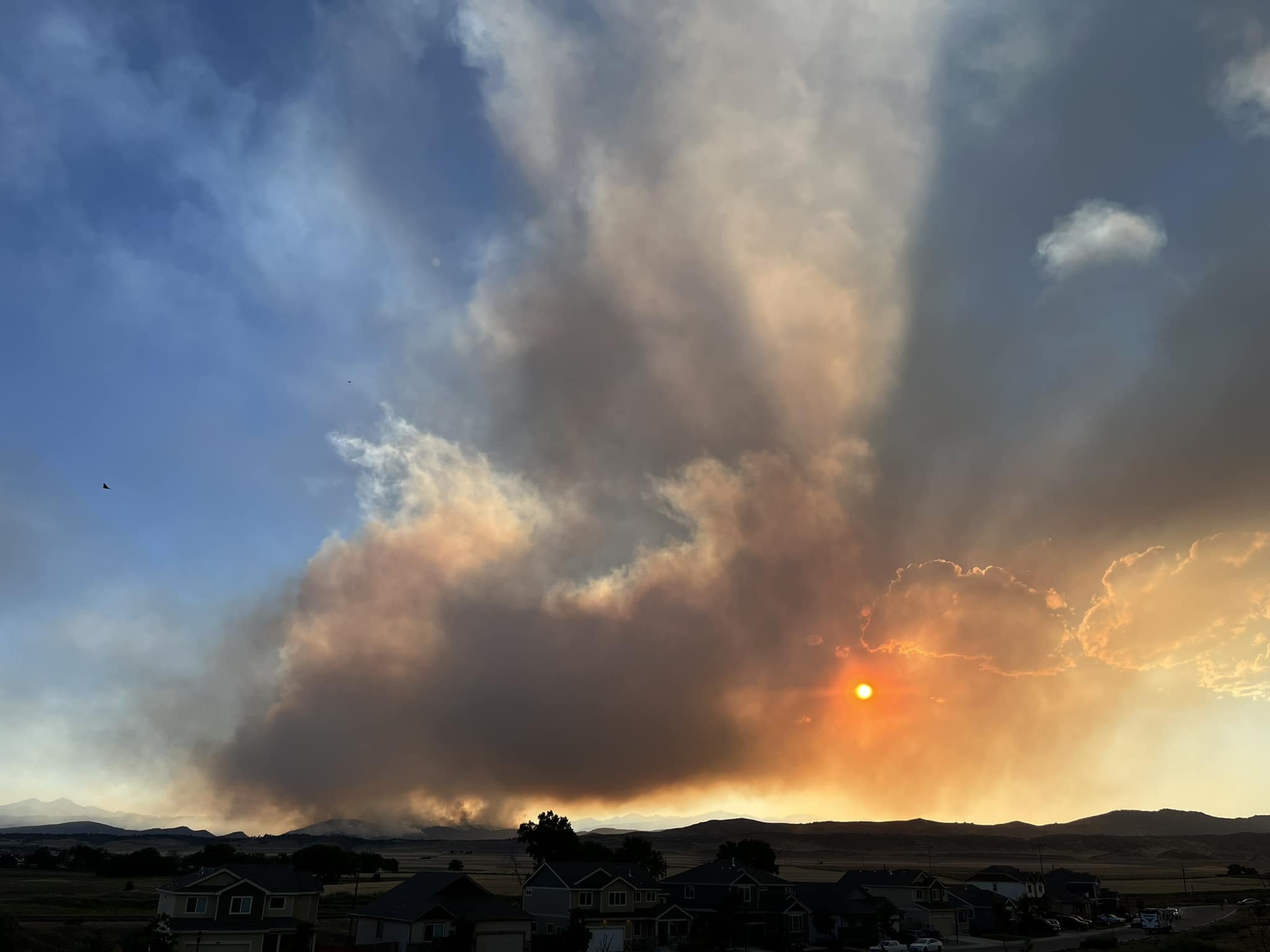 The fire visible from our neighboorhood
