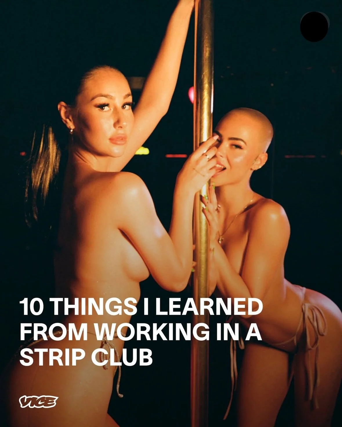 Vice Magazine Carly Hughes Horvath 10 things I learned from working in the strip club
