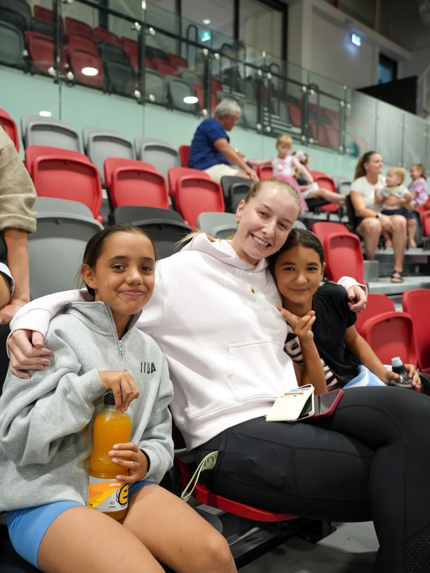 Anneke, Lulu &amp; Anahera had an epic time at the @cancersocietynewzealand Celebrity Netball Game on Sunday 22nd 💛

The electric atmosphere &amp; tight game meant the girls had an absolute blast 💥 What a cool event to be part of!