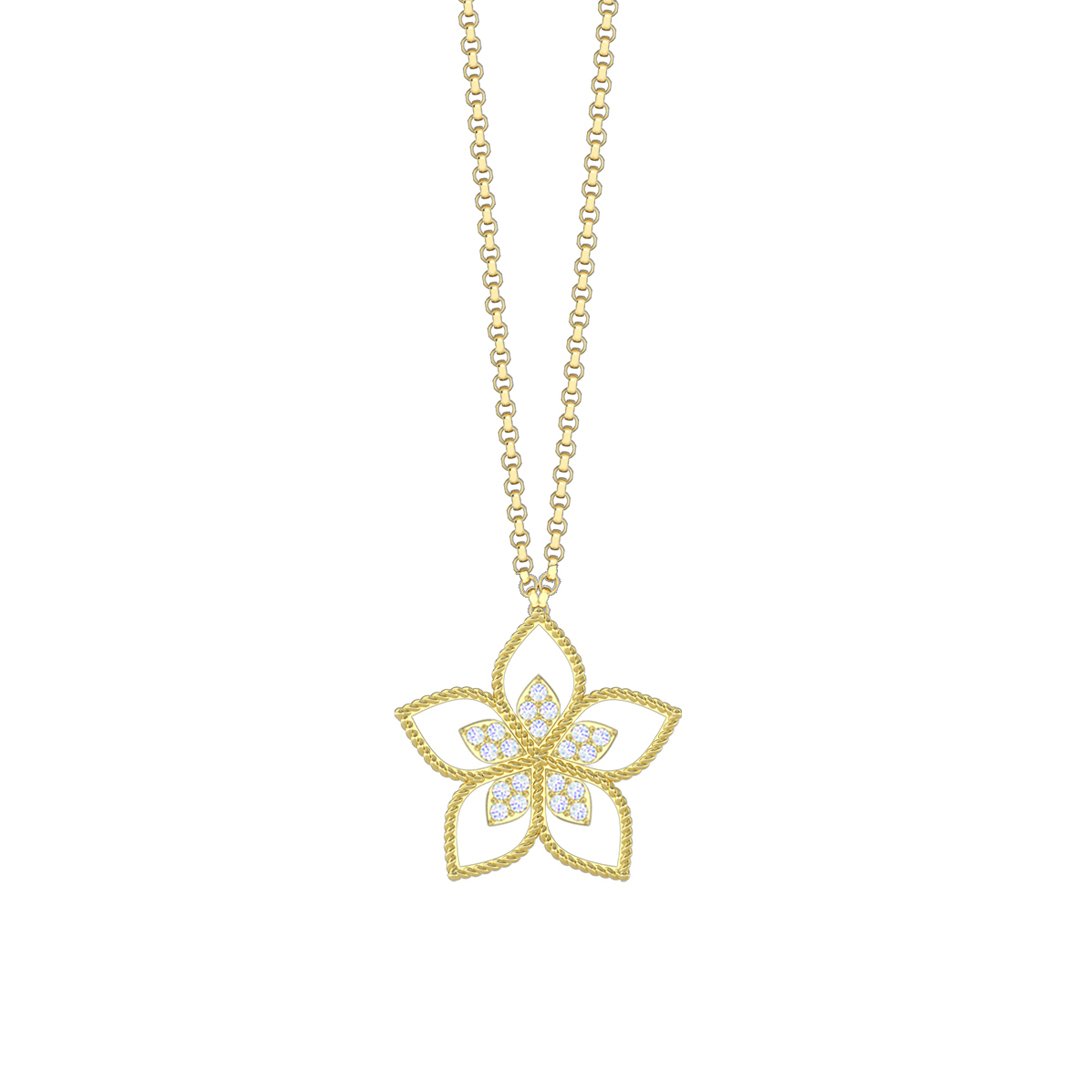 Roberto Coin Necklace in gold with diamonds